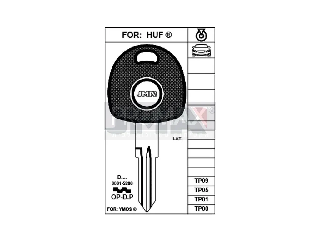 מפתח אופל שמאל JMA TP00OP-D.P