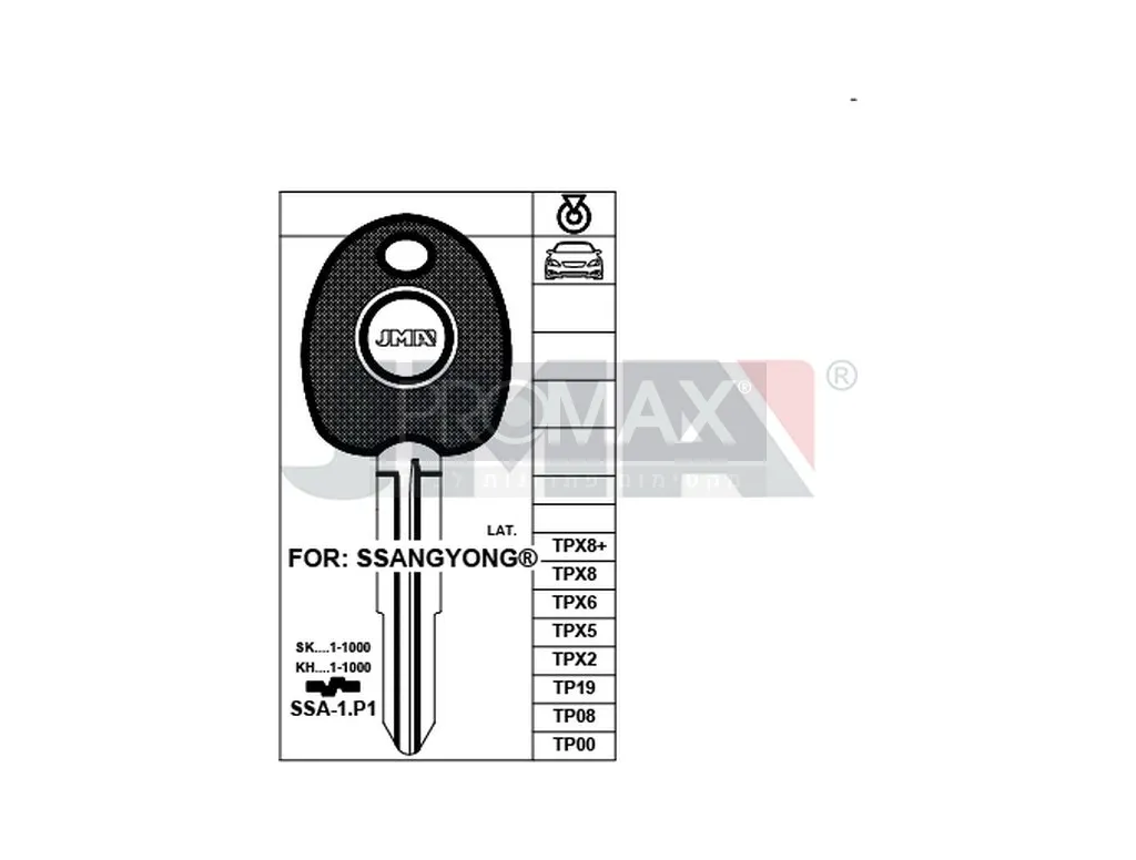 מפתח סניאנג JMA TP00SSA-1.P1