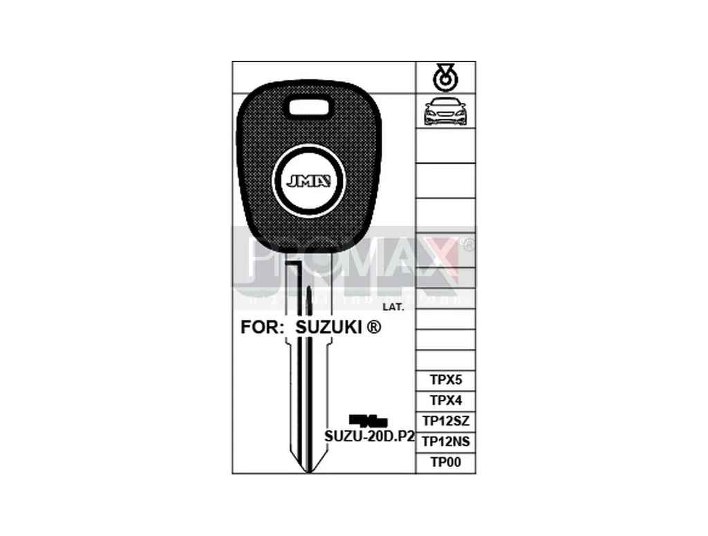 מפתח סוזוקי אלטו JMA TP00SUZU-20D.P2