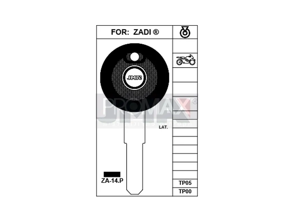 מפתח אופנוע JMA TP00ZA-14.P