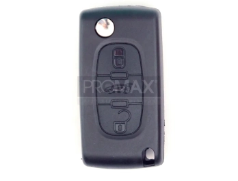 מארז שלט קופץ סיטרואן / פיג'ו חריטה ללא חריץ בצד