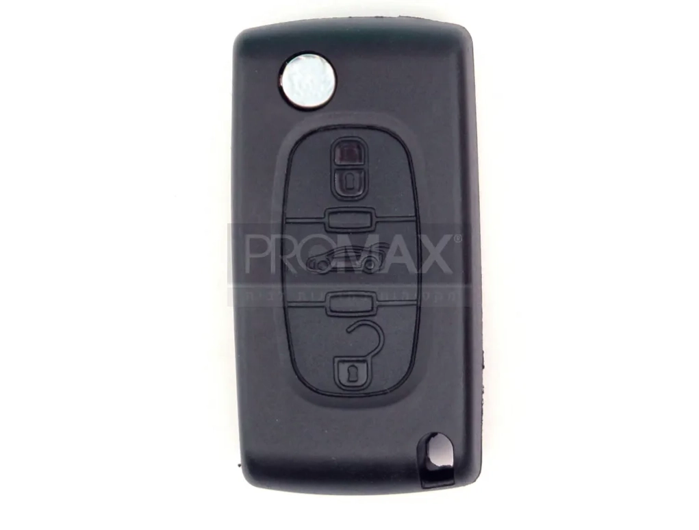 מארז שלט קופץ סיטרואן / פיג'ו חריטה חריץ בצד