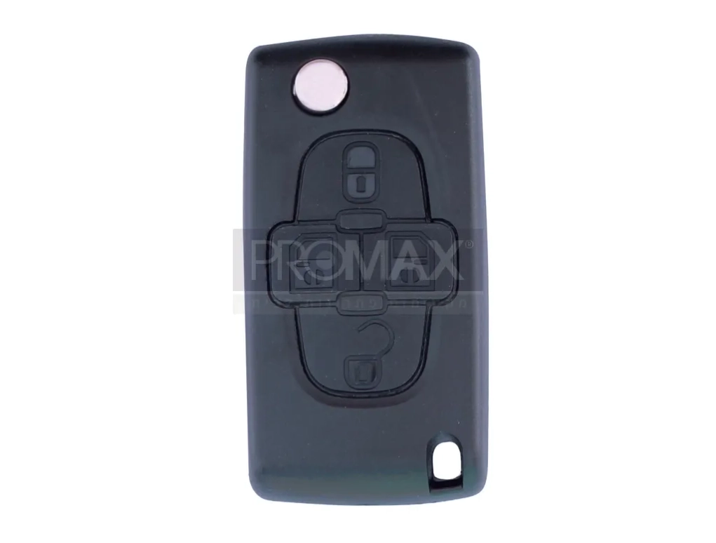 מארז שלט קופץ סיטרואן / פיג'ו חריטה ללא חריץ בצד