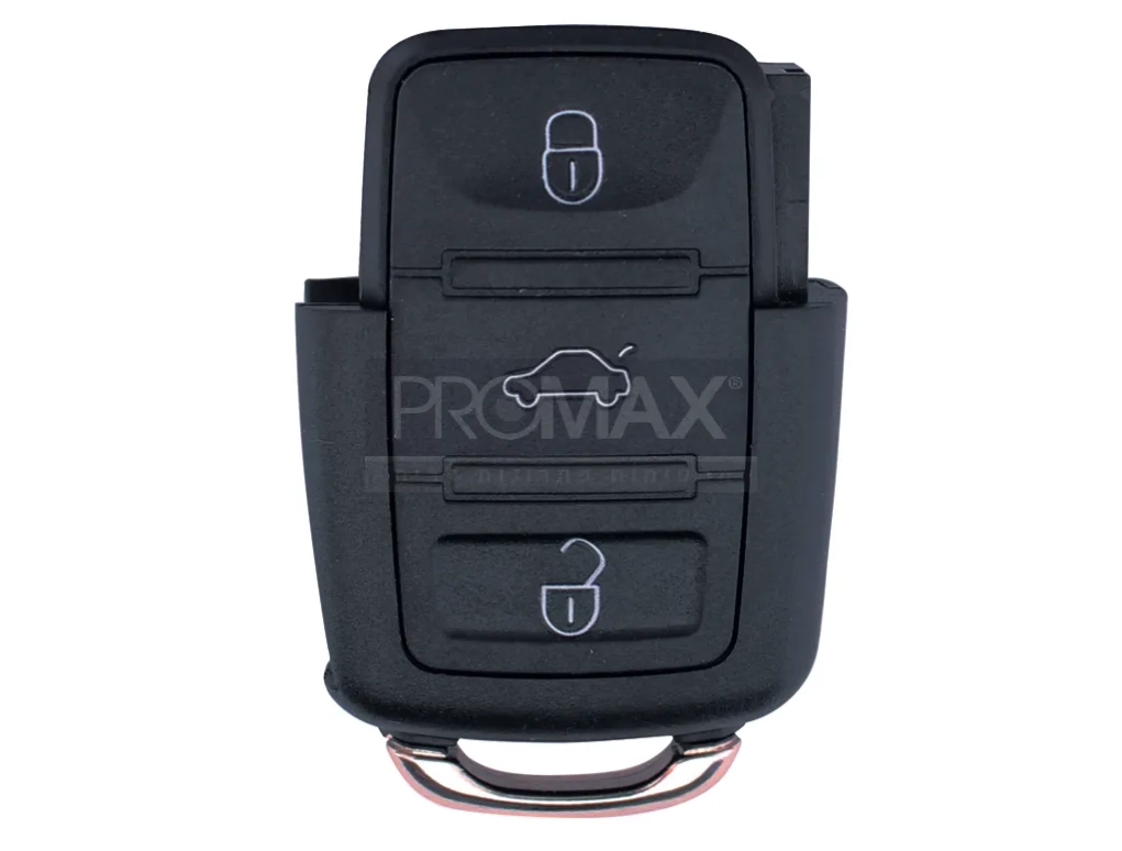 VW מרובע 3 לחצנים - מארז שלט