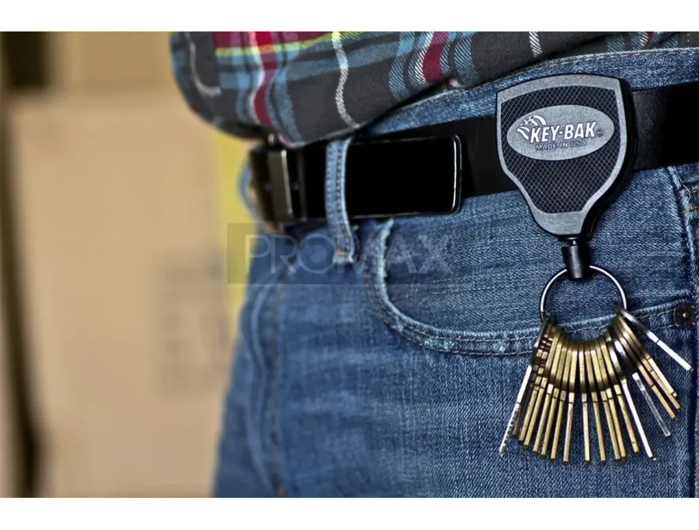 מחזיק מפתח מקצועי פלסטיק שחור