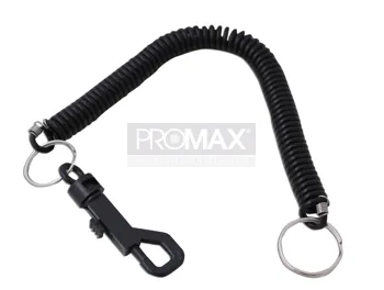 מחזיק מפתח ספירלה שחור