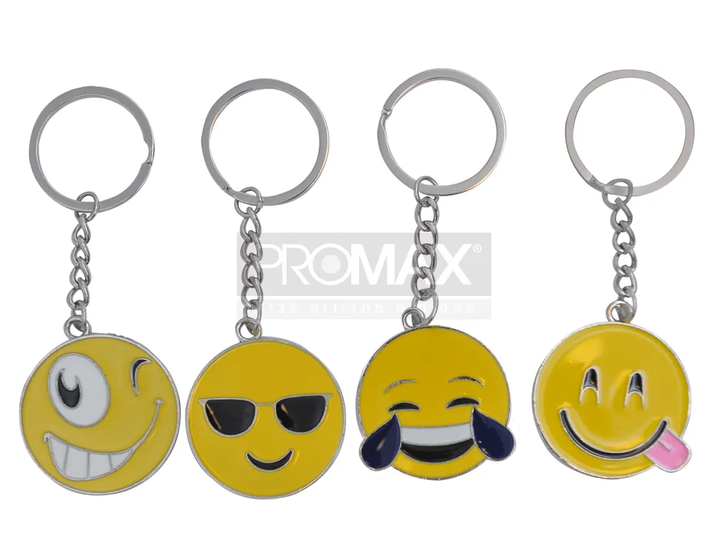 מחזיק מפתחות סמיילי צבעוני חדש