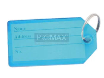 שלט למפתח גדול צבעוני שקוף 300 יח' בקופסה