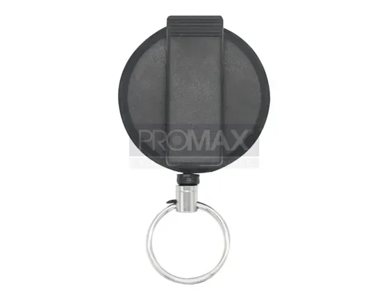 מחזיק מפתח שחור דגם 206 עם כבל שחור ומעצור