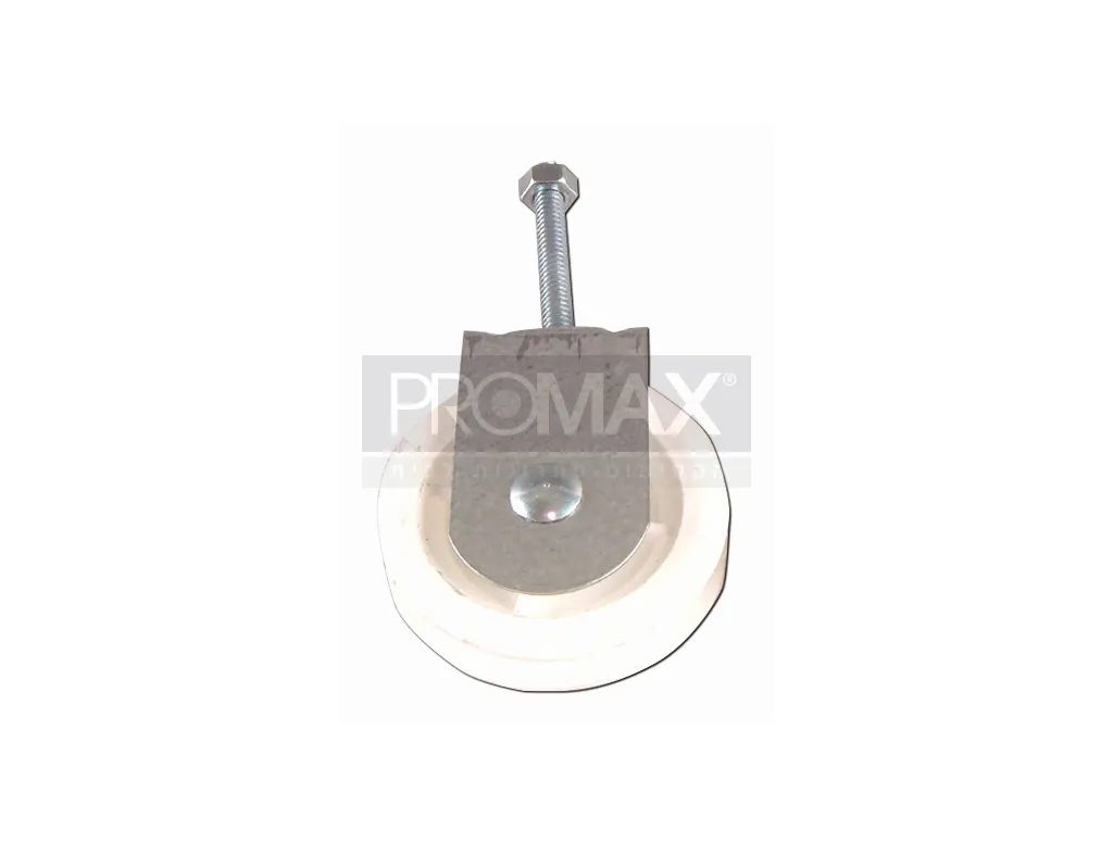 גלגל לחבל כביסה מתכת עם פלסטיק לבן בורג 3