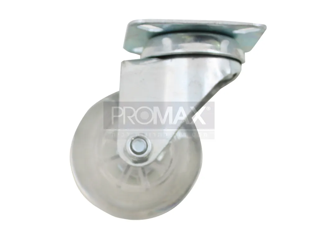 גלגל סיליקון שקוף 1.5" פלטה