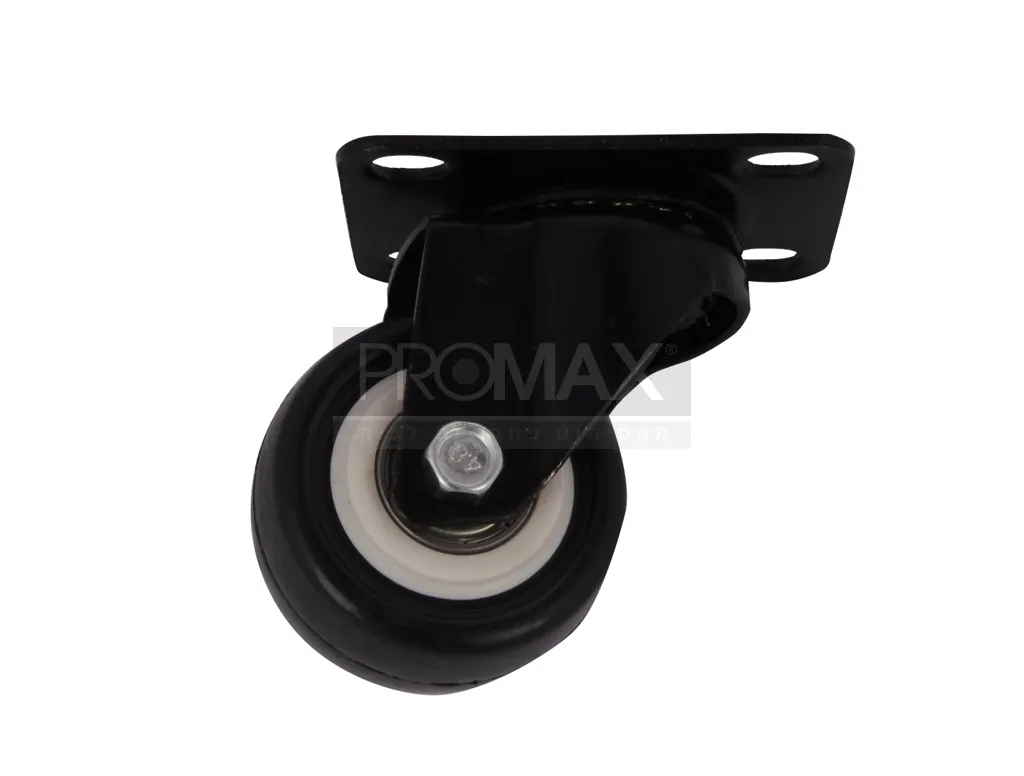 גלגל שחור 1.5" פלטה ומיסב