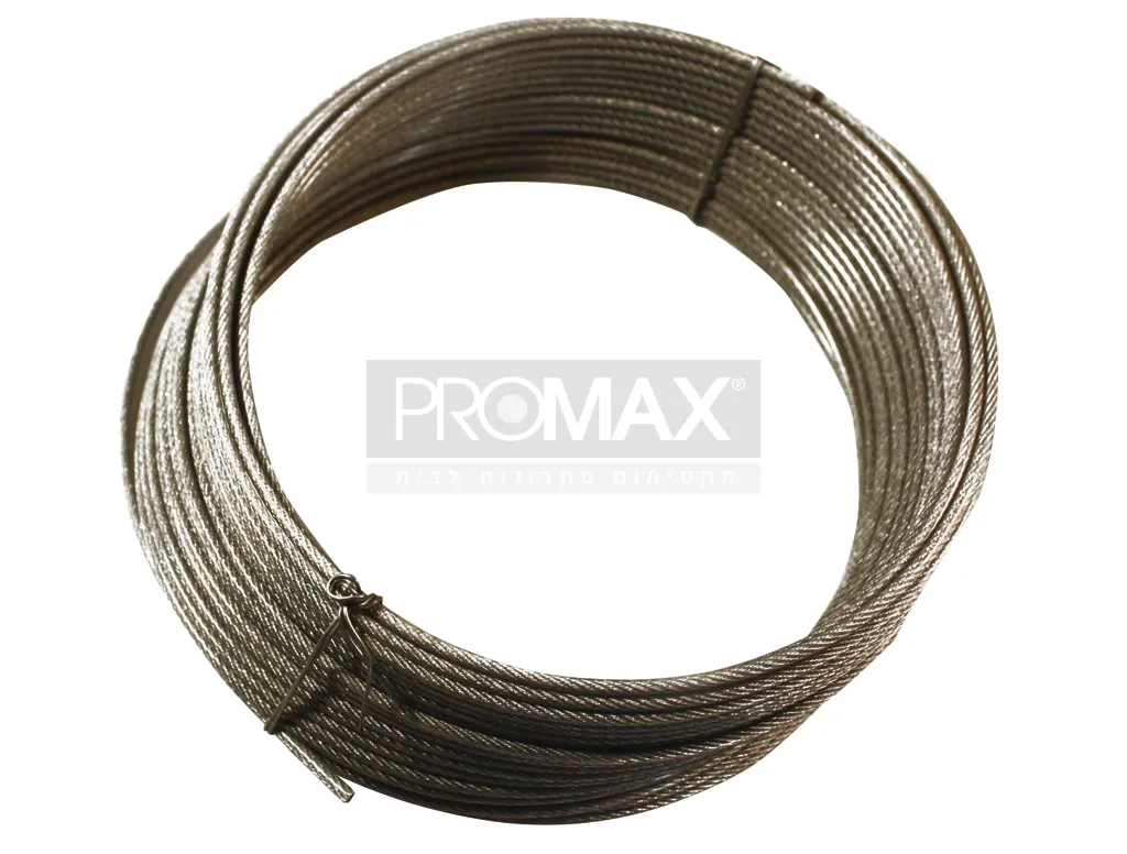 כבל פלדה 3 מ"מ מצופה איכותי 20 מטר 3