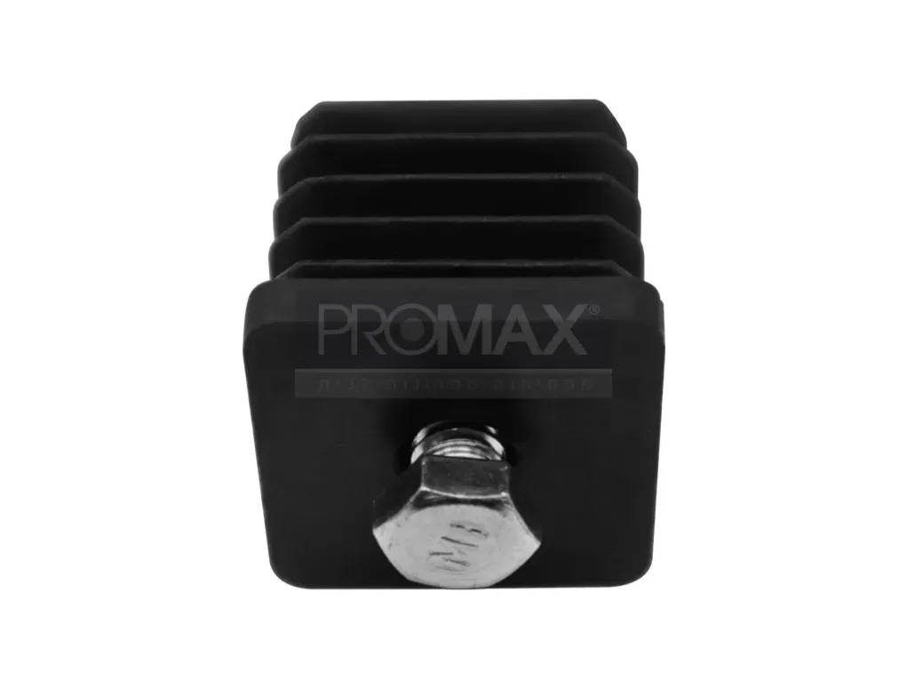 רגליות פלסטיק 20*20 + הברגה 3/8