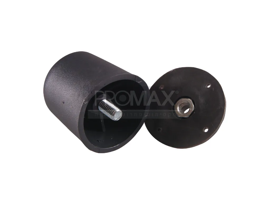 רגל לשידה פלסטיק שחור עם בורג