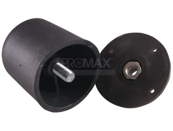 רגל לשידה פלסטיק שחור עם בורג