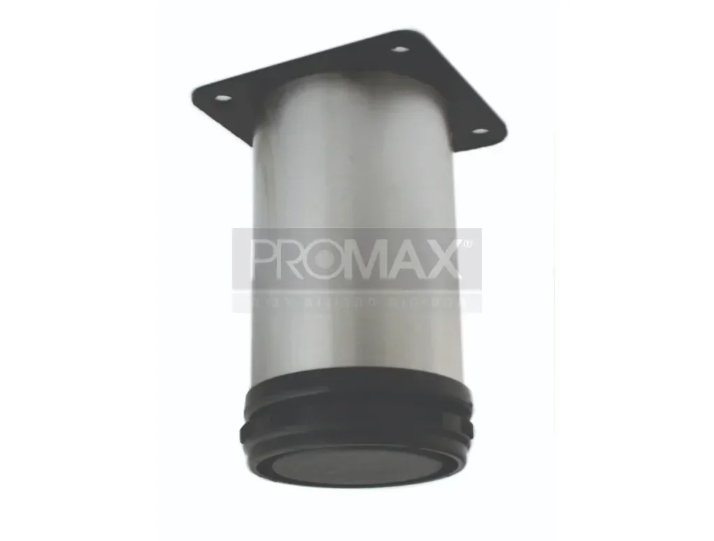 רגל לשידה ניקל מט קוטר Q50 גובה 80 מ"מ