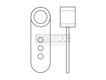 גלגל פלסטיק לוילון