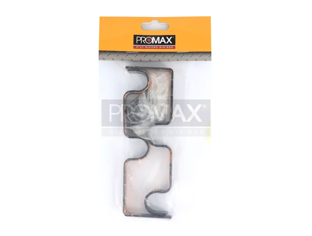 רגל קיר כפולה אוקסיד (15 ס"מ) לסט נפחות 19 מ"מ (זוג)