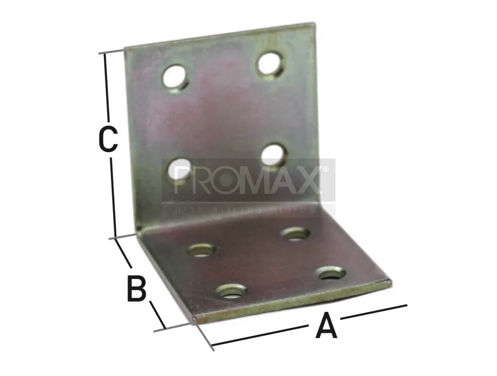 זווית רחבה 40*40*40 (עובי 2 מ"מ צהוב) 5