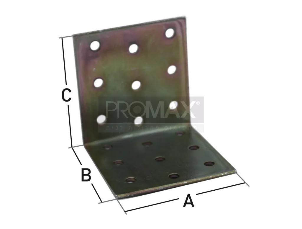 זווית רחבה 60*60*60 (עובי 2 מ"מ צהוב) 5