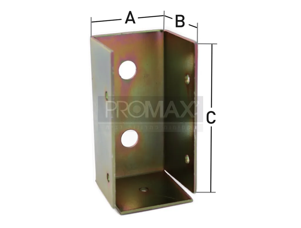 תושבת לקורה (ללא אוזן) 45*45*91 5