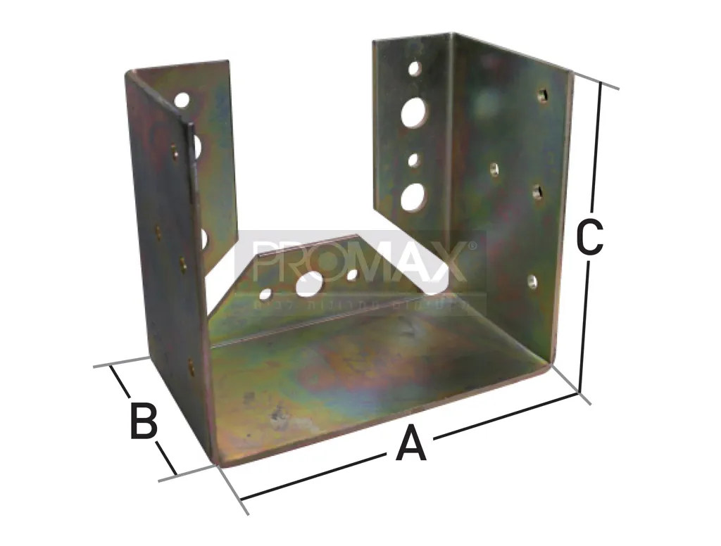 תושבת לקורה 100 מ"מ אוזניים פנימיות 5