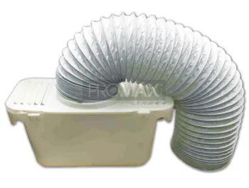 שרוול למייבש כביסה קוטר 4" עם מיכל אגירה לשימוש בתוך הבית