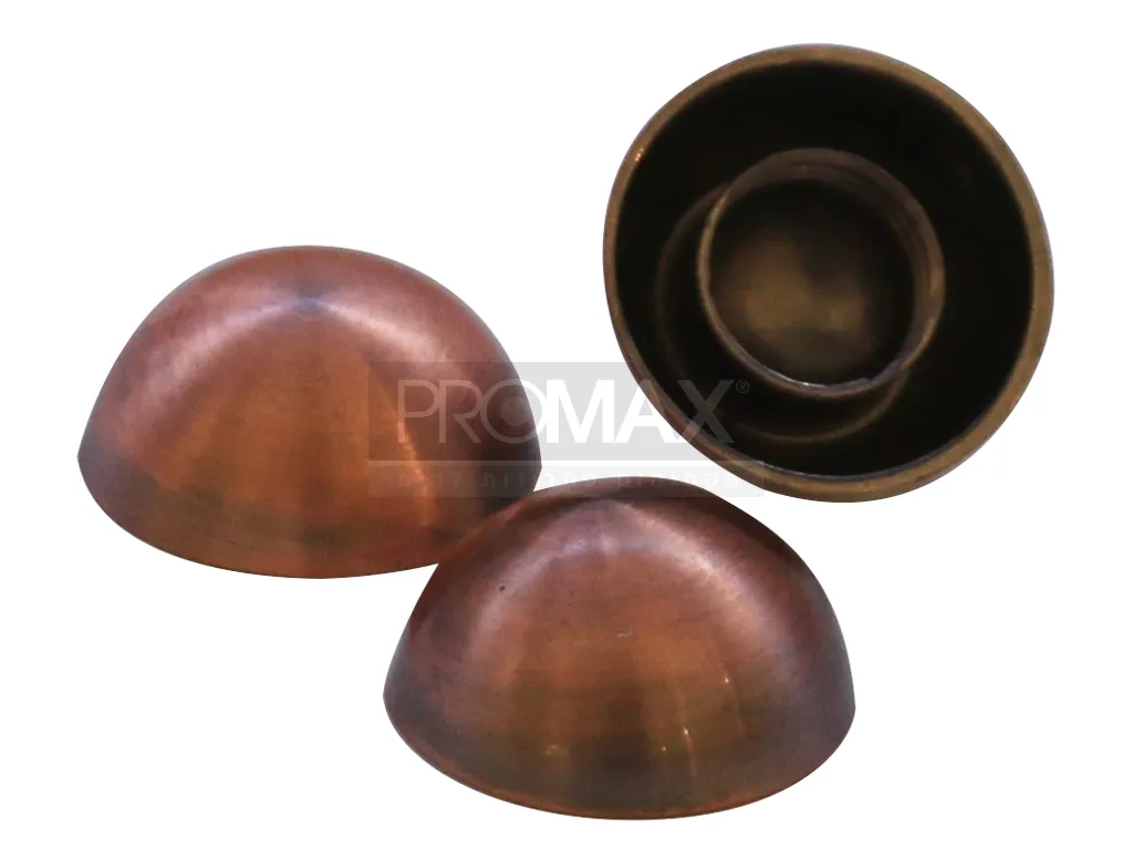 כיסוי לבורג (מפליז) Q20 מ"מ שני חלקים אוקסיד (100 יח')