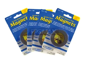 מגנט גליל גמיש רוחב 13 מ"מ אורך 76 ס"מ בבליסטר
