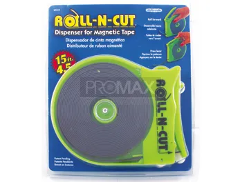 מגנט גמיש בגליל רוחב 13 מ"מ אורך 4.5 מ' במתקן חיתוך