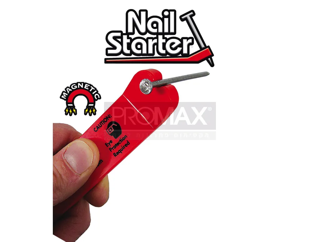 מגנט מגן אצבעות לדפיקת מסמר צבעוני מארז (42 יח')