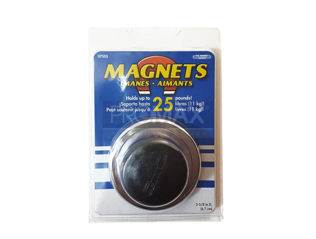 מגנט עגול כפתור קוטר 70 מ"מ בבליסטר