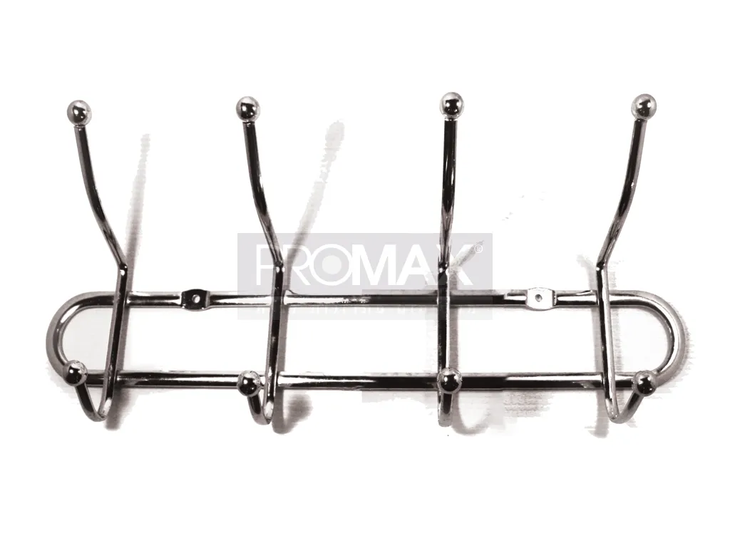 קולב 4 ווים מתכת ניקל דגם 404