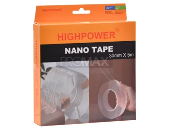 דבק דו צדדי שקוף רב פעמי