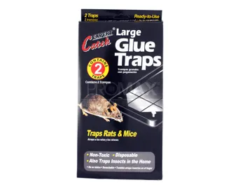 מלכודת עכברים כפולה במגש פלסטיק שחור