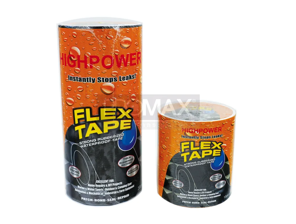מדבקת גומי FLEX TAPE רוחב 10 ס"מ אורך 1.5 מ'