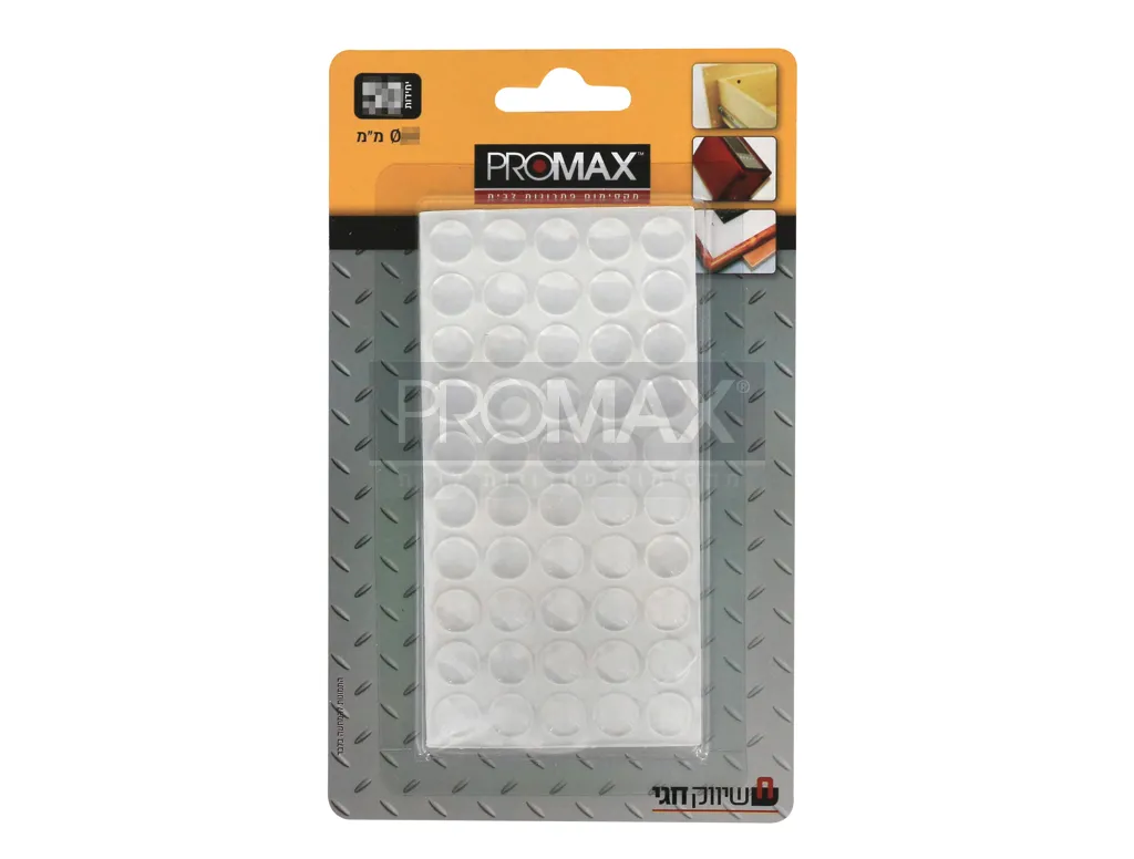 כריות סיליקון Ø10 שטוח 50 יח' PROMAX