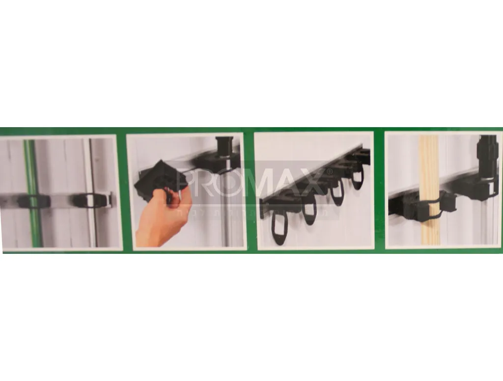 מחזיק מטאטא רביעייה מאלומיניום איכותי בקופסה 5