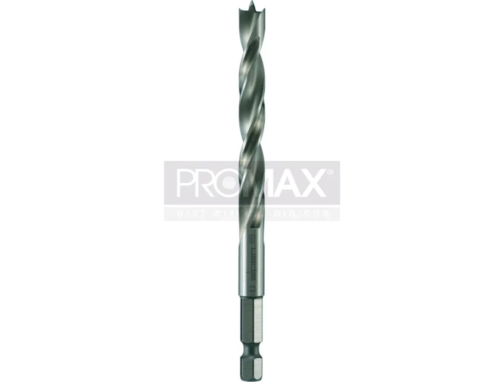 מקדח עץ מפלדת HSS עם חיבור משושה לאימפקט 3מ"מ ALPEN