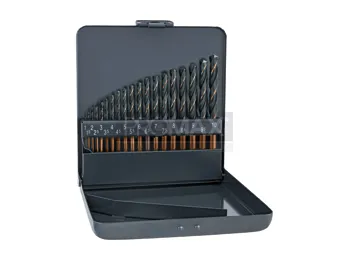 סט 19 מקדחי ברזל HSS ספירנט מסטר בקופסה פח ALPEN