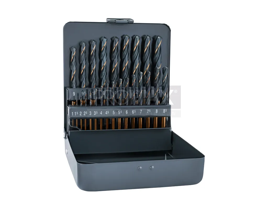 סט 25 מקדחי ברזל HSS ספירנט מסטר בקופסה פח ALPEN 3