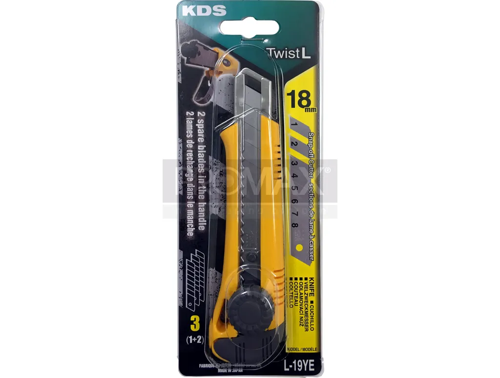 סכין יפני עם מעצור גלגל KDS JAPAN TWIST-L 3