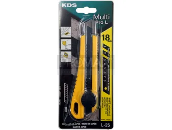 סכין יפני להב שחור מיוחד עם מעצור בטיחות גלגל KDS JAPAN