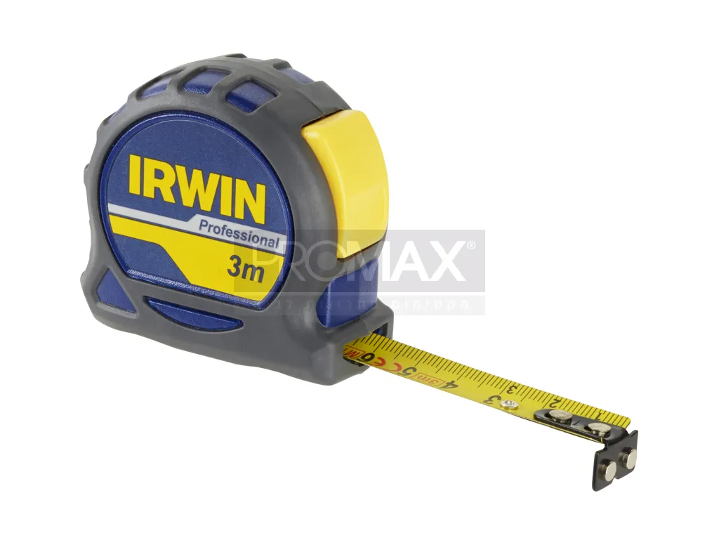סרט מדידה מקצועי רוחב 16 מ"מ 3 מטר בבליסטר IRWIN 5