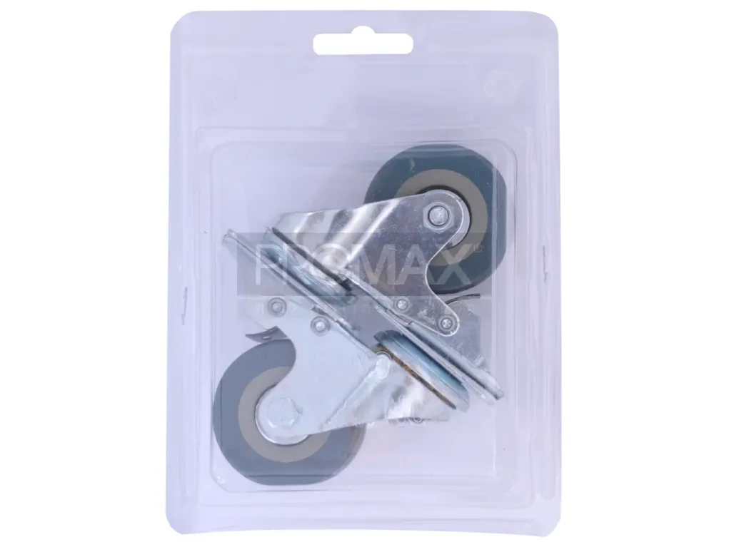 גלגל PVC 2" + מעצור