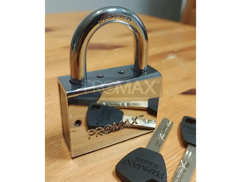 מנעול תלי 8 (פרופיל 06) MEGA PRO  בבליסטר PROMAX