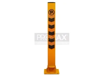 עמוד חניה עגול 70 ס"מ מתקפל (לרצפת בטון) נעילת צילינדר