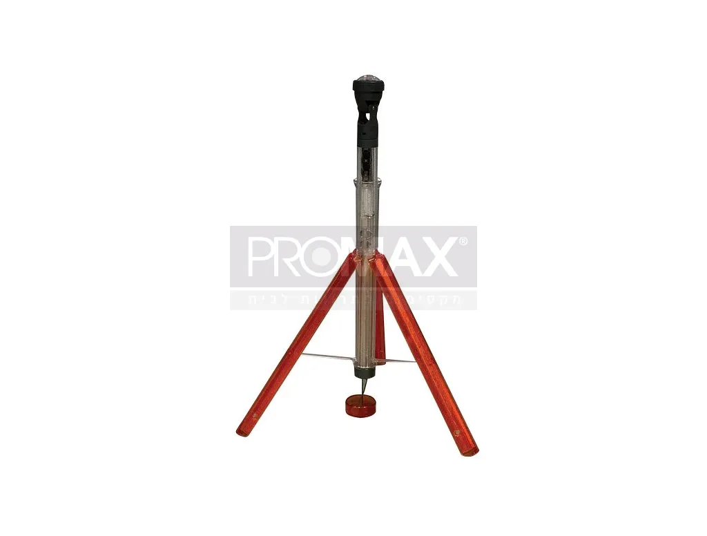 משולש אזהרה עם פנס במארז