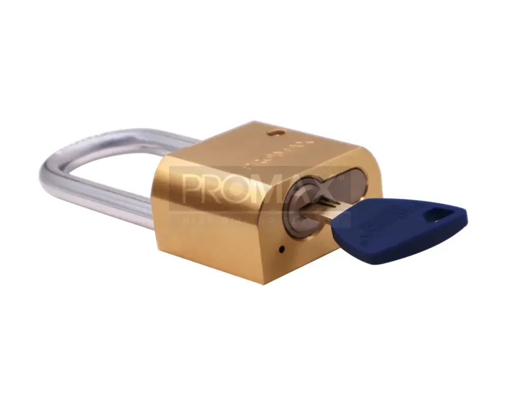 מנעול תלי מפליז 50 א מחוזק+חצי צילינדר MEGA PRO 06